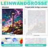 GEEHEIY Paint by Numbers for Adults, Lighthouse Under a Starry Sky, Unframed view 3