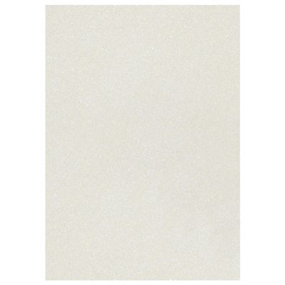 Glitter Cardstock, 200 g/m², Single-Sided Glitter, 1 Sheet A4 (White)