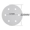 225 mm Sanding Discs, 100-Pack Hook-and-Loop Sandpaper for Random Orbital Sanders, 6 Holes, Various Grits (120 Grit) view 2