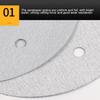 225 mm Sanding Discs, 100-Pack Hook-and-Loop Sandpaper for Random Orbital Sanders, 6 Holes, Various Grits (120 Grit) view 4