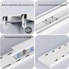 YSZBD 2-Track Curtain Rail, Double Quiet Aluminum Ceiling Rail, Gray, 120 cm view 4