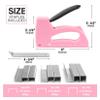 Pink Upholstery Staple Gun with 1,600 JT21 Staples view 2