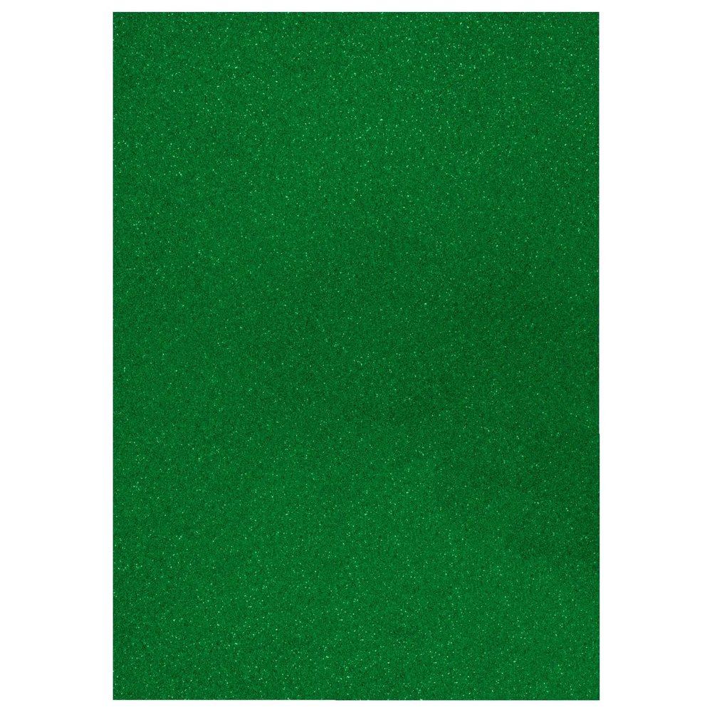 Glitter Cardstock, 200 g/m², One-Sided Glitter, 1 Sheet A4 (Dark Green)