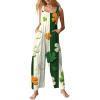 St. Patrick's Day Women's Costume Overall, Leprechaun Jumpsuit, Beige, M view 1