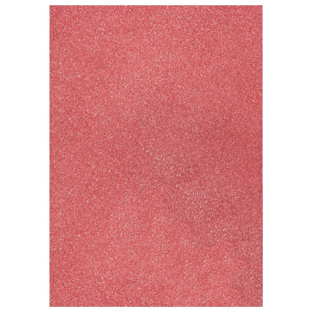 Glitter Cardstock, 200 g/m², One-Sided Glitter, 1 Sheet A4 (Light Pink)