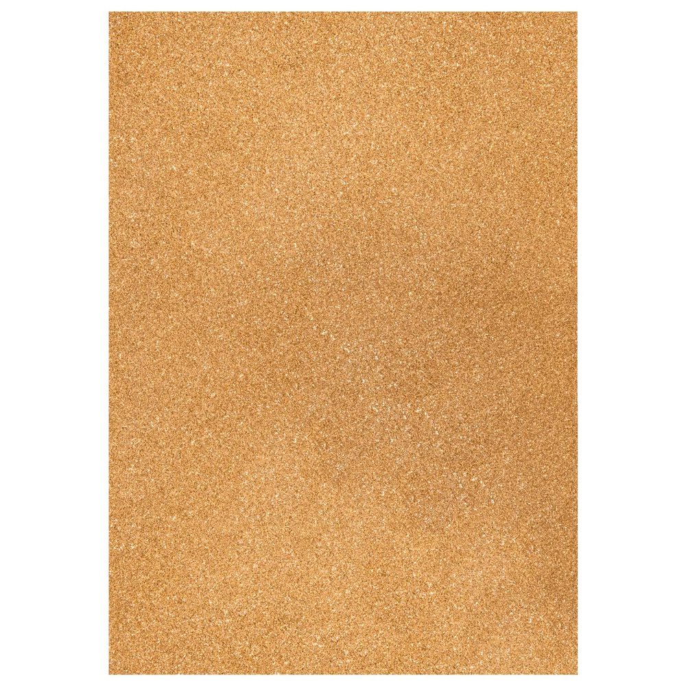 Glitter Cardstock, 200 g/m², One-Sided Glitter, 1 Sheet A4 (Light Gold)