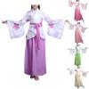 Girls' Chinese Tang Dynasty Hanfu Costume Set, Purple A02, Ages 10–12 view 1