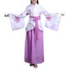 Girls' Chinese Tang Dynasty Hanfu Costume Set, Purple A02, Ages 10–12 view 3