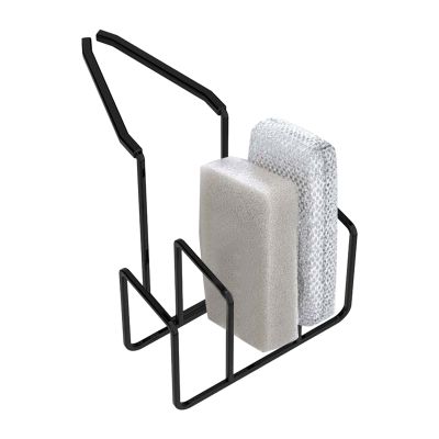 3-Slot Metal Sink Sponge Holder Organizer