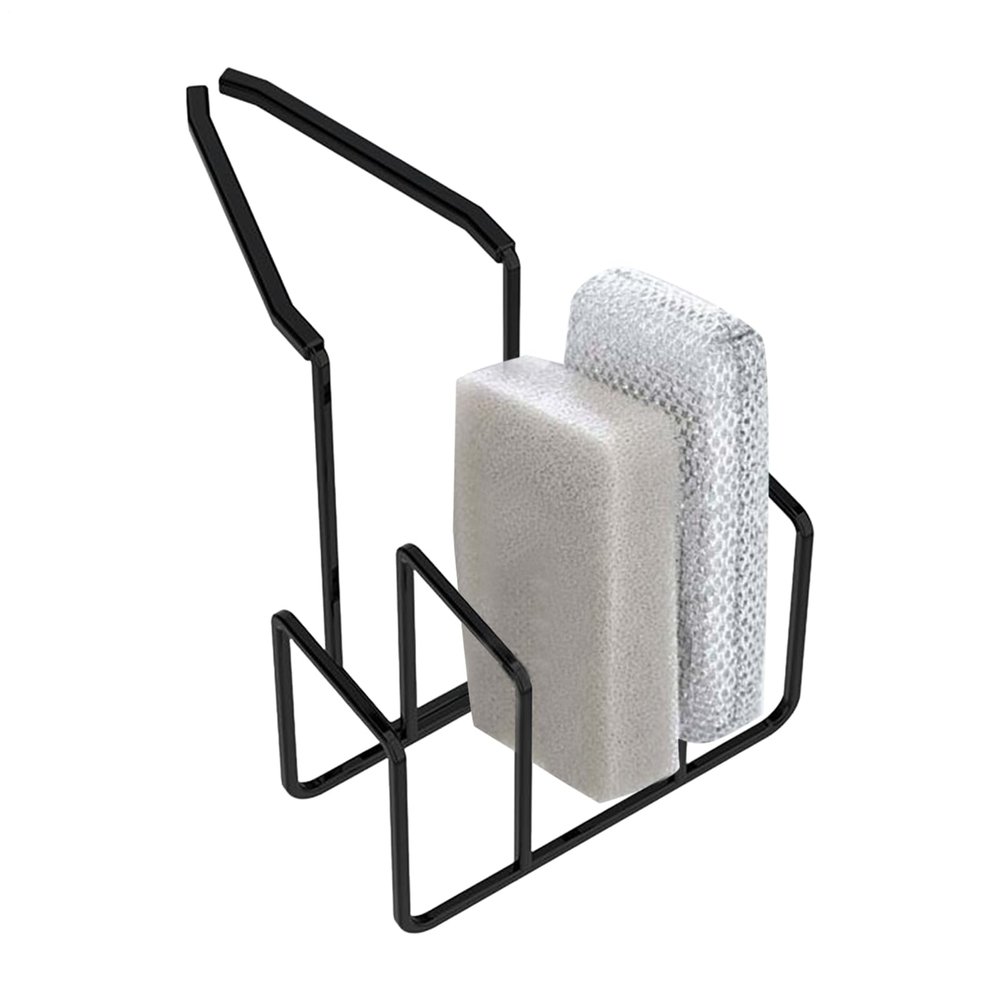 3-Slot Metal Sink Sponge Holder Organizer