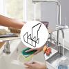 3-Slot Metal Sink Sponge Holder Organizer view 4