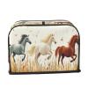 2-Slice Toaster Cover with Pockets, Three-Color Horse Design view 2