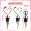 3 Pcs Reusable Heart-Shaped Bottle Stoppers view 2