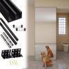 Minglez Concealed Sliding Door Hardware Kit, Invisible Track, for Mirrored Sliding Doors, 61–180 cm (151 cm/59.4 in) view 1