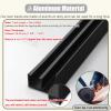 Minglez Concealed Sliding Door Hardware Kit, Invisible Track, for Mirrored Sliding Doors, 61–180 cm (151 cm/59.4 in) view 3