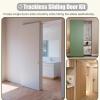 Minglez Concealed Sliding Door Hardware Kit, Invisible Track, for Mirrored Sliding Doors, 61–180 cm (151 cm/59.4 in) view 4