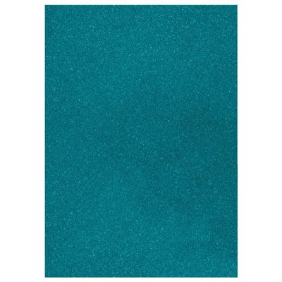 Glitter Cardstock, 200 g/m², One-Sided Glitter, 1 Sheet A4 (Turquoise)