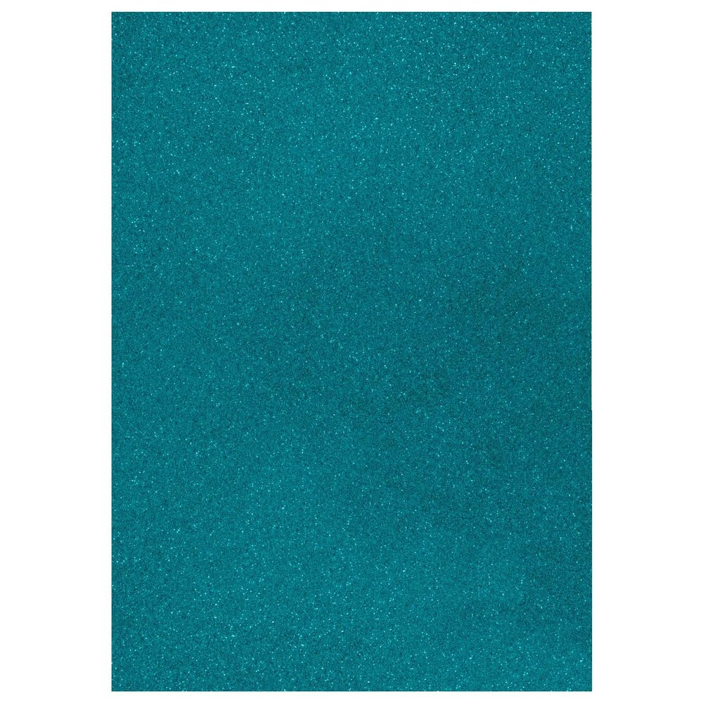 Glitter Cardstock, 200 g/m², One-Sided Glitter, 1 Sheet A4 (Turquoise)