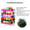 Vortexline 100/300 Count 12-Inch Chenille Stems, 65 Colors for Flower Crafts & DIY (Green-C, 100) view 4