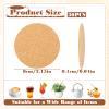 30 Pack Cork Coasters, Heat Resistant Self-Adhesive view 2