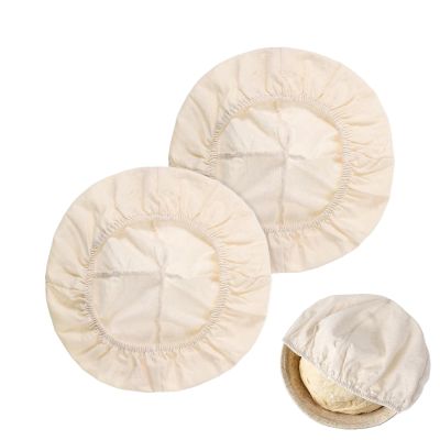 Dough Covers, 2 Pack, Cotton Elastic, Reusable for Kitchen, Home, Bakery, Proofing and Storage