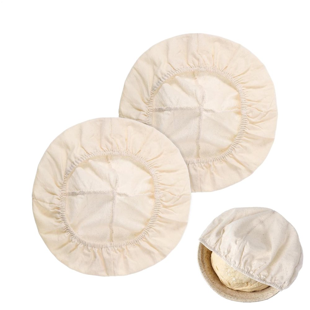 Dough Covers, 2 Pack, Cotton Elastic, Reusable for Kitchen, Home, Bakery, Proofing and Storage