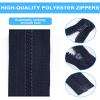 Acual 2-Pack 70 cm Zipper, #5 Separating Zipper for DIY Sewing & Clothing Repair - Dark Blue view 4