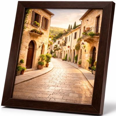 Abio Picture Frame 10x15cm Brown MDF Acrylic Glass