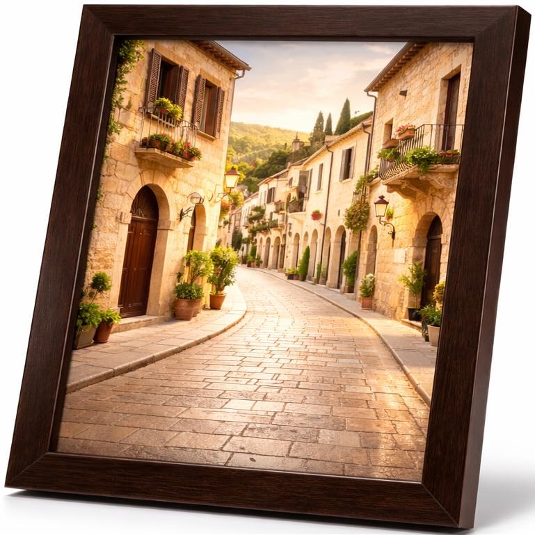 Abio Picture Frame 10x15cm Brown MDF Acrylic Glass