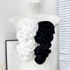 Gissroys Ruffle Trim Flower Appliqué, Sew-On Party Outfit Accessory view 4