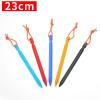 FOELANNE Heavy-Duty Tent Stakes, Pavilion Tent Pegs, 4-Pack, 23 cm, Aluminum Alloy, Blue, with Reflective Cord view 4