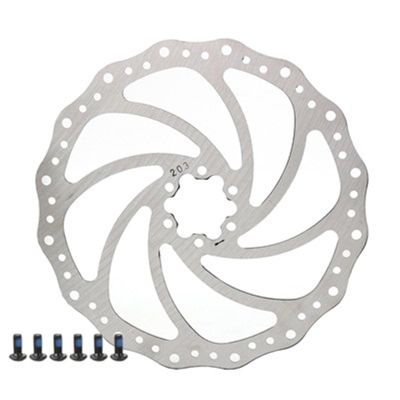 DGOINGPI Bicycle Drum Brake Disc Rotor, 140/160/180/203 mm, G3/HS1/RT56 MTB Rotor, 6-Bolt, 1 Piece (203 mm)