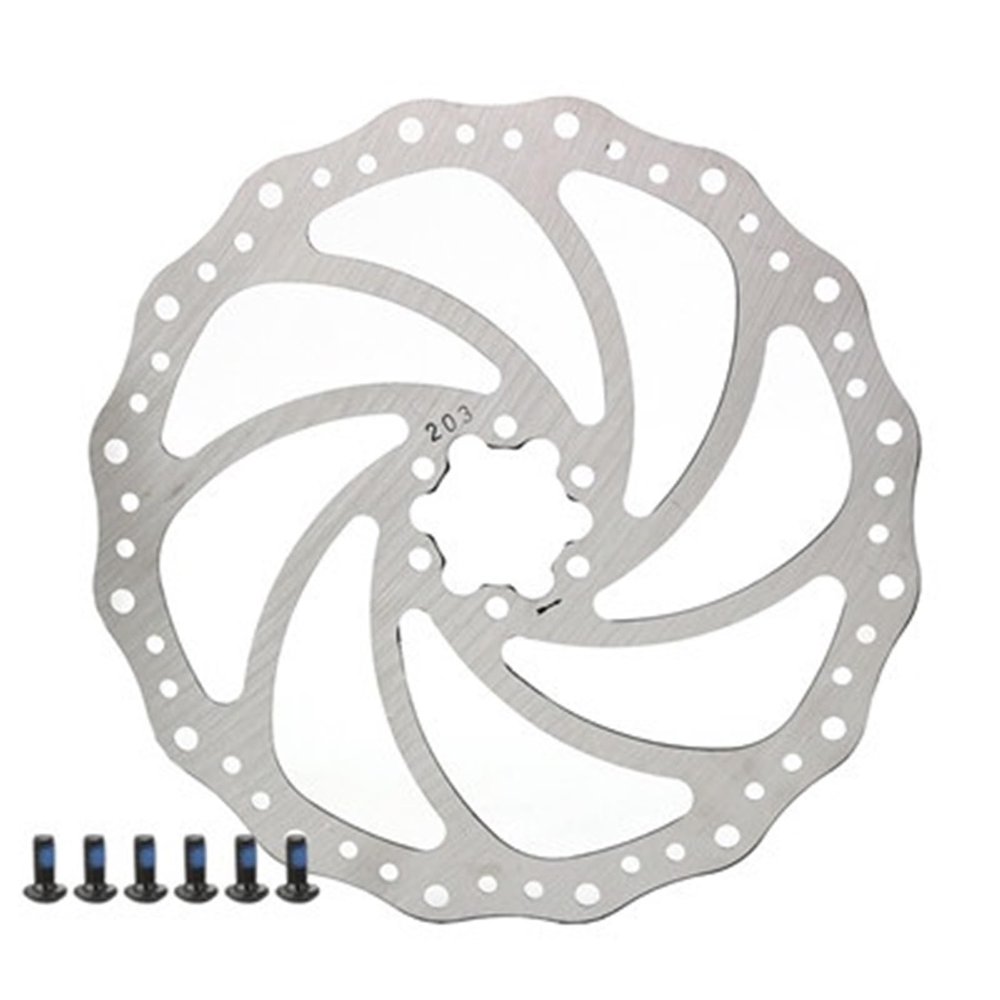 DGOINGPI Bicycle Drum Brake Disc Rotor, 140/160/180/203 mm, G3/HS1/RT56 MTB Rotor, 6-Bolt, 1 Piece (203 mm)