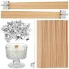 120pcs Wooden Wick Candle Set view 1