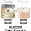 120pcs Wooden Wick Candle Set view 4