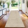 TFEHXYZU Beige Runner Rug, Non-Slip, Washable, 50 x 300 cm view 1