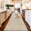 TFEHXYZU Beige Runner Rug, Non-Slip, Washable, 50 x 300 cm view 2