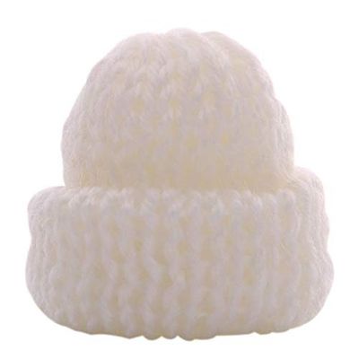 Uteruik White Knit Hat for Dolls (30 cm)