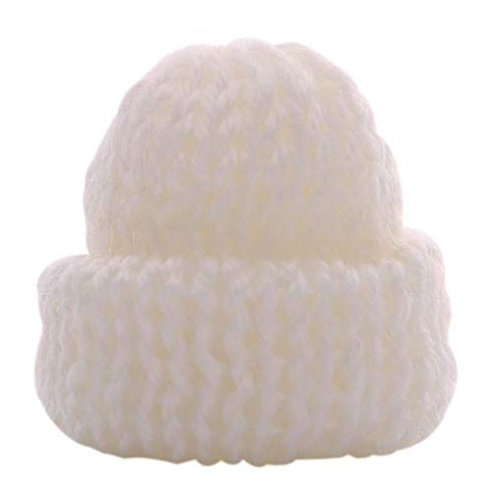 Uteruik White Knit Hat for Dolls (30 cm)