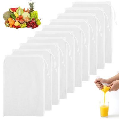 JJUNW 10 Pack Nut Milk Bags