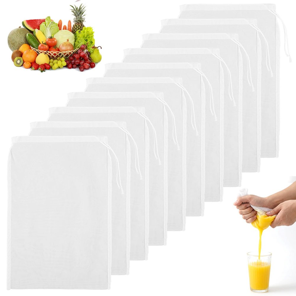 JJUNW 10 Pack Nut Milk Bags