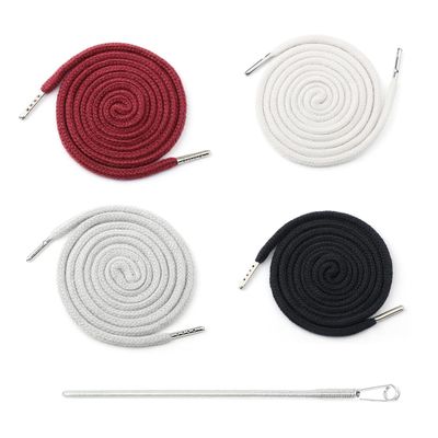 UZYXC Cord Set for Hoodie & Jogging Pants (4x1.3m in Black/Maroon/Light Gray/White)