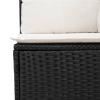 HOMELEN 9-Piece Outdoor Sofa Set with Cushions, Black PE Rattan view 4
