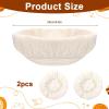 Elastic Cotton Bowl Covers for Proofing view 2