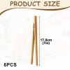 6-Piece Bamboo Grill Tongs view 2
