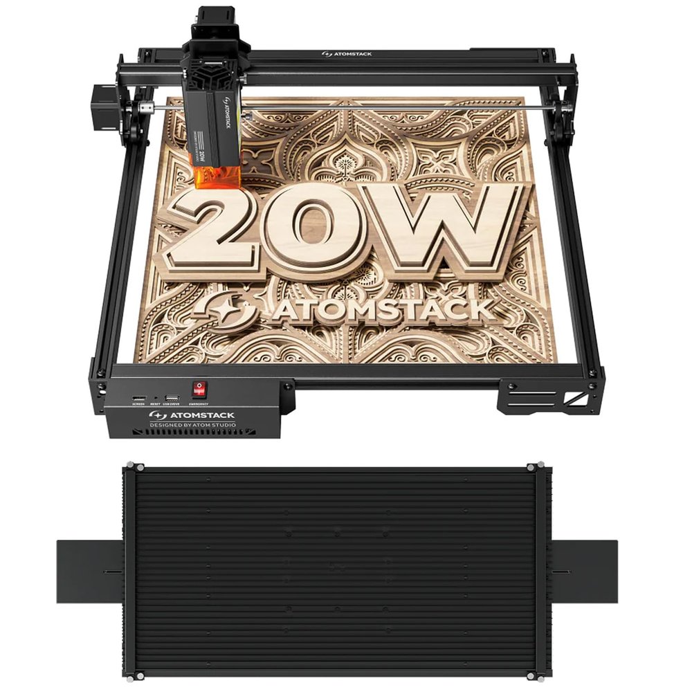 ATOMSTACK A20 PRO V2 20W Laser Engraver and Cutter with R5 Conveyor Belt