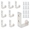 xinxinlovee Coat Hooks, 8-Pack Silver view 1