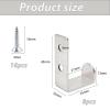 xinxinlovee Coat Hooks, 8-Pack Silver view 2