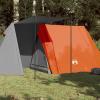 HOMELEN 3-Person Camping Tent, Gray and Orange, Waterproof 185T Polyester, 190 x 200 x 170 cm view 2