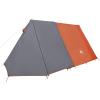 HOMELEN 3-Person Camping Tent, Gray and Orange, Waterproof 185T Polyester, 190 x 200 x 170 cm view 3